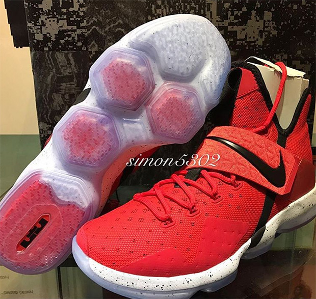 Lebron 14 hot sale black red