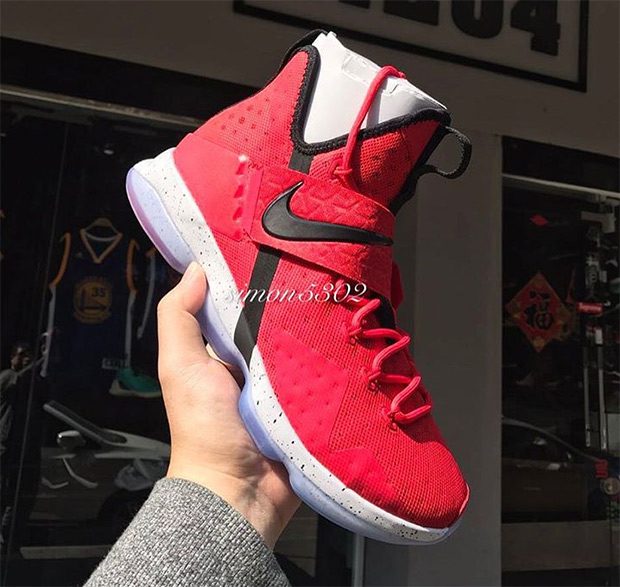 Nike LeBron 14 Red Black Release Info 852405 600 SneakerNews