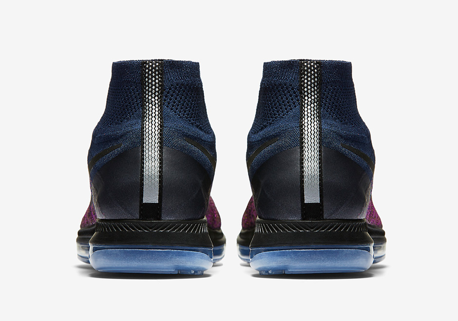 Nikelab Zoom All Out Flyknit Collge Navy Vivid Purple 4