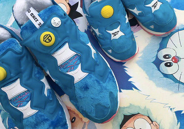 Packer Shoes Brings Japanese Cartoon Doraemon To Life In Reebok Instapump Fury