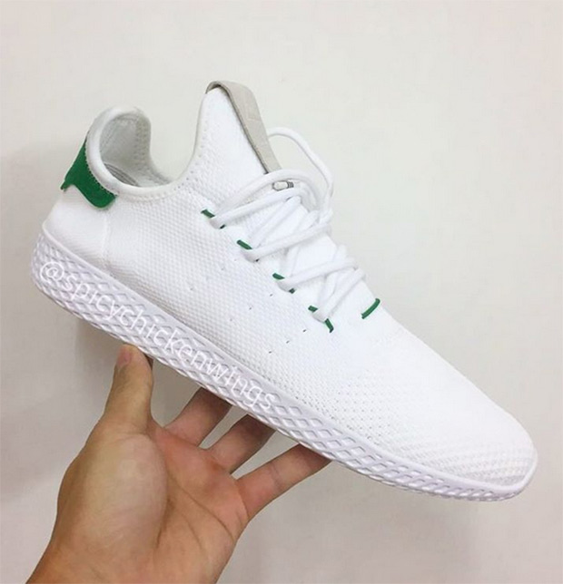 Pharrell Adidas Human Race White Green Shoe 3