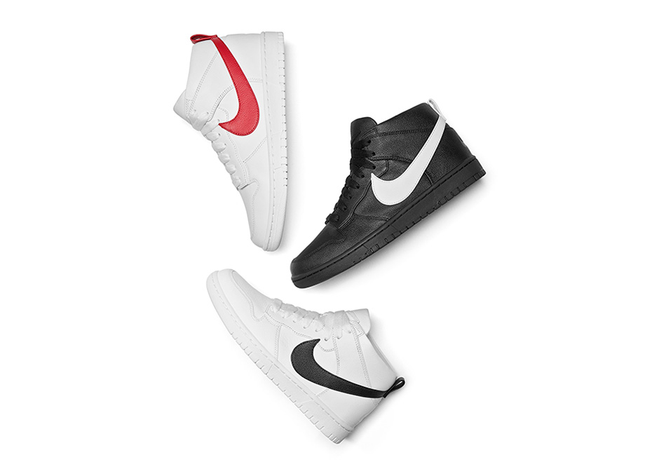 Sneaker Nike Dunk Lux High x Riccardo Tisci 'Black White' Original