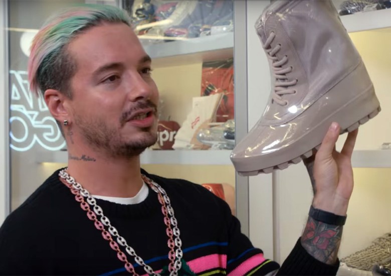 J Balvin Goes Shopping in All-Black and Bulky Ankle Boots in NYC