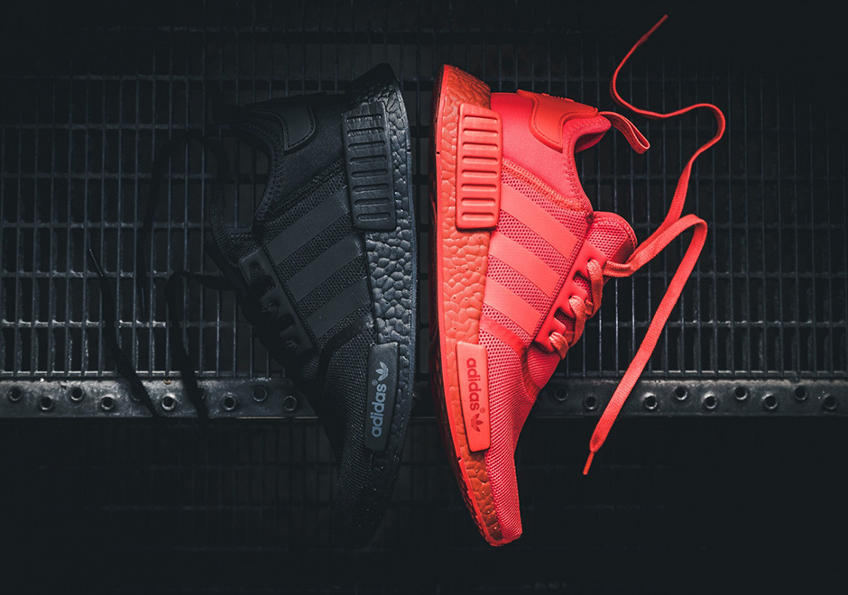 Black and red adidas nmd outlet r1