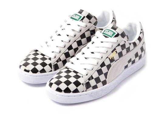 X-Girl Adds Checkboard Prints To The Puma Suede