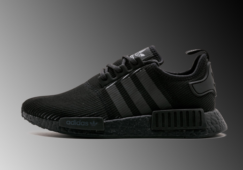 nmd black shoes