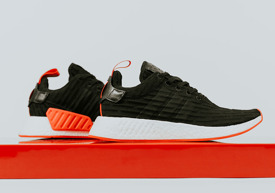 adidas nmd r2 black red