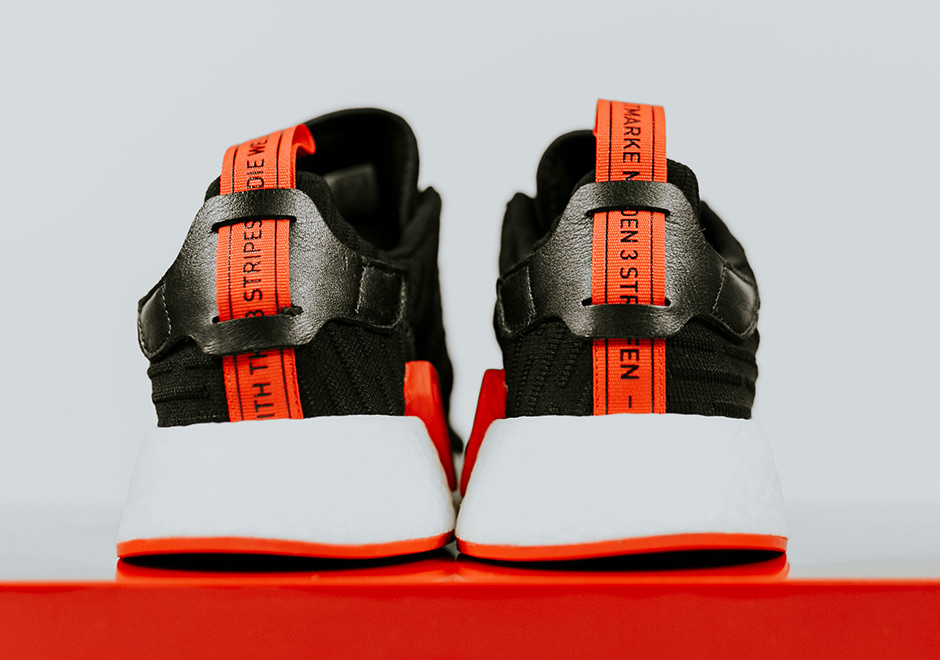Adidas Nmd R2 Black Core Red 8