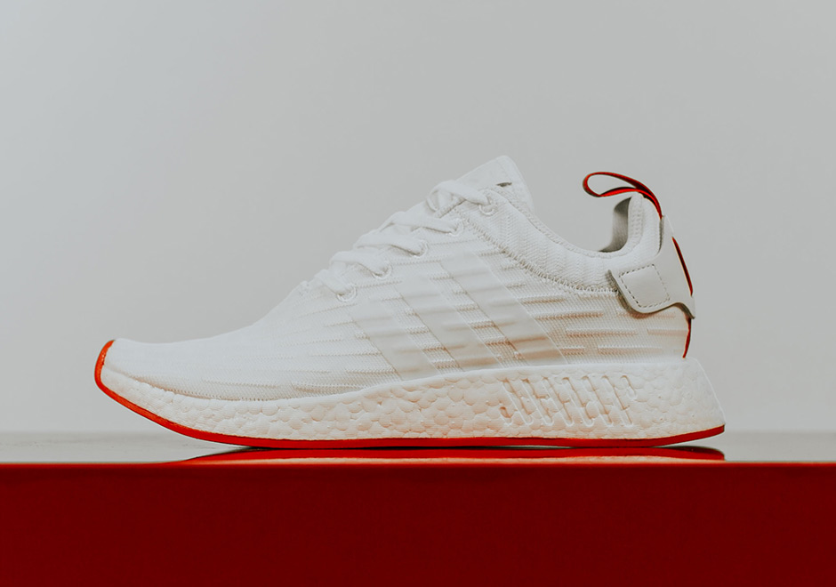 Adidas Nmd R2 White Core Red 6