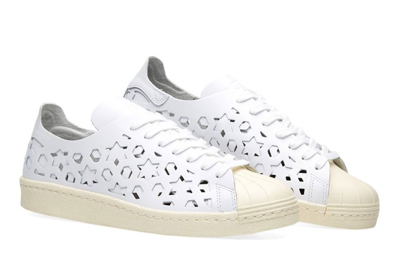 This adidas Superstar For Women Features Cut-Out Uppers