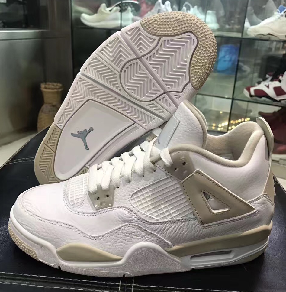 Air Jordan 4 Linen Gs 2017 Retro 02