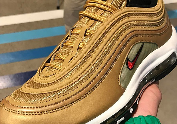 The Nike Air Max 97 OG “Metallic Gold” Releases In April