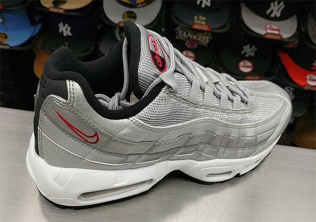 air max 95 silver and red