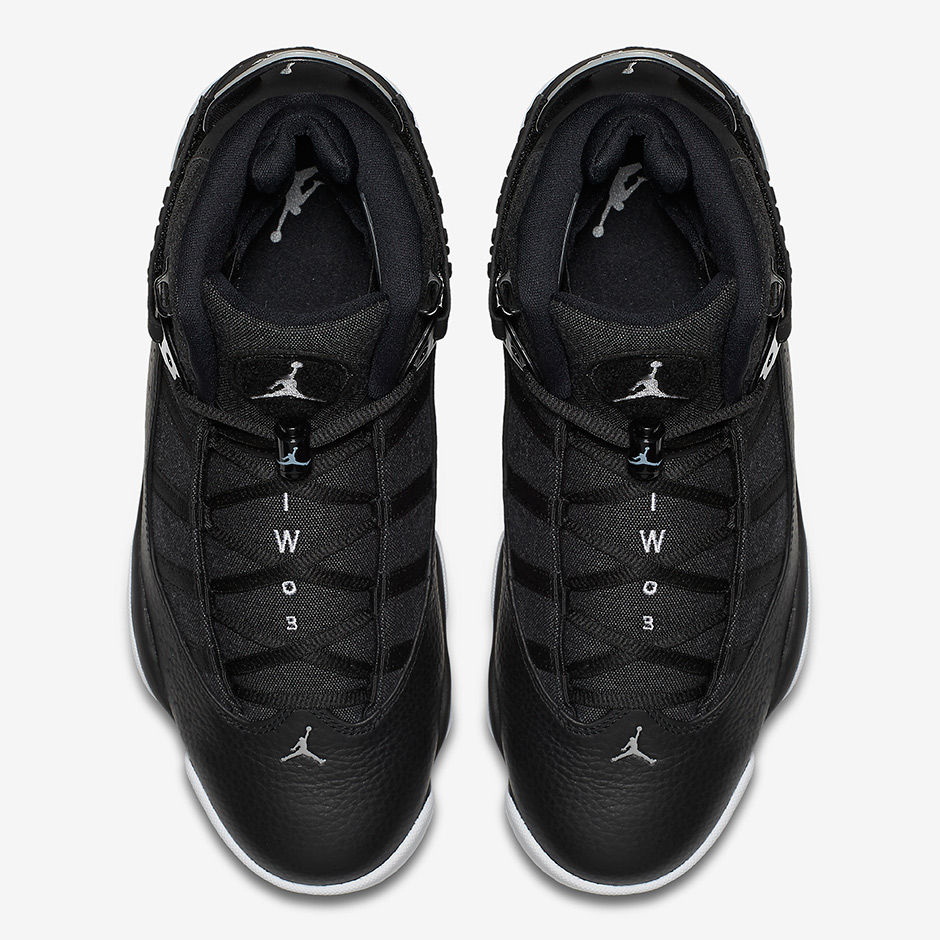 Jordan 6 Rings Black Leather Grey 6