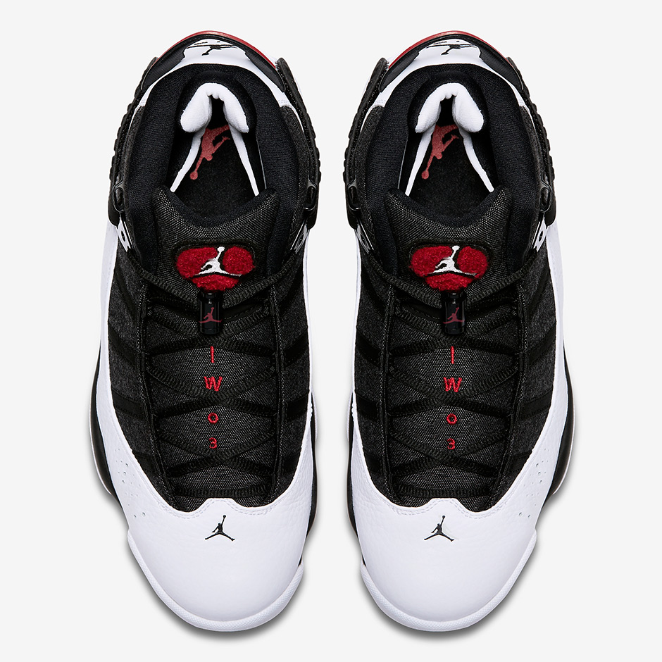 Jordan 6 Rings White Black Red 3