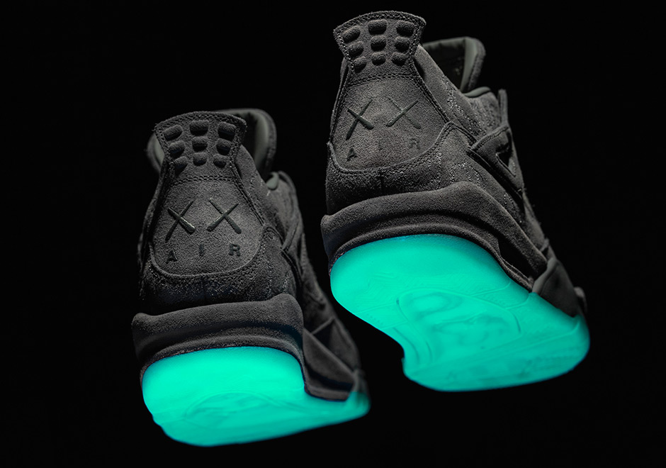 Kaws Air Jordan 4 Glow In The Dark Sole 3
