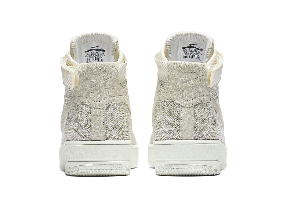 Nike Air Force 1 Flyknit Mid Sail 4