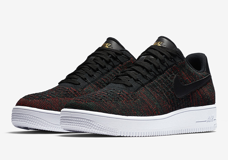 Nike Air Force 1 Low Flyknit Burgundy 
