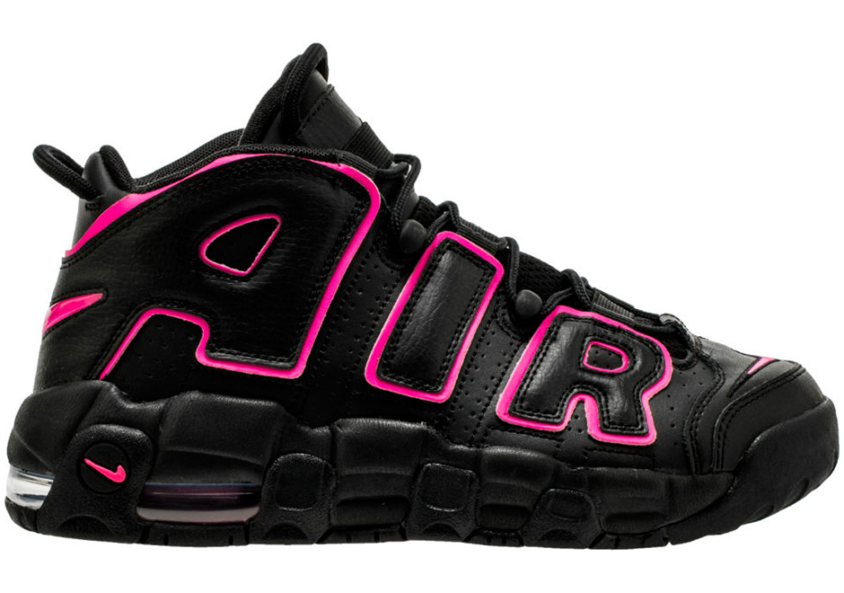 Nike Air More Uptempo Gs Black Pink 2