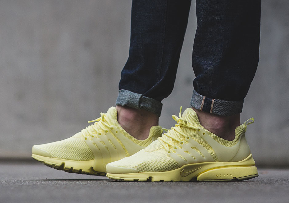 nike presto shoes yellow