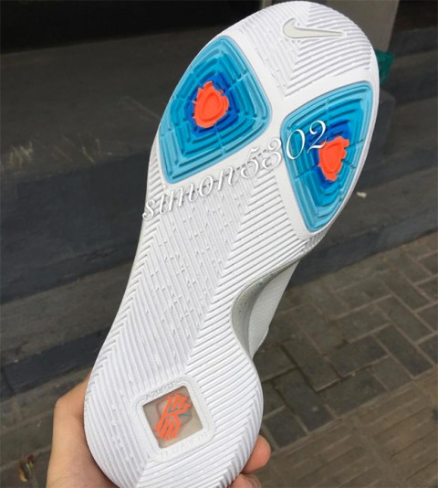 Nike Kyrie 3 White Pure Platinum Blue Speckle | SneakerNews.com