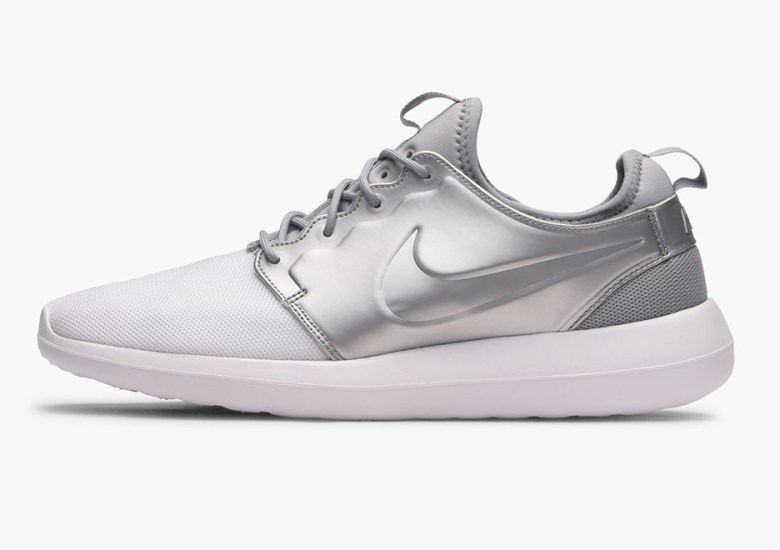The Nike Roshe Two Features Matte Silver Uppers