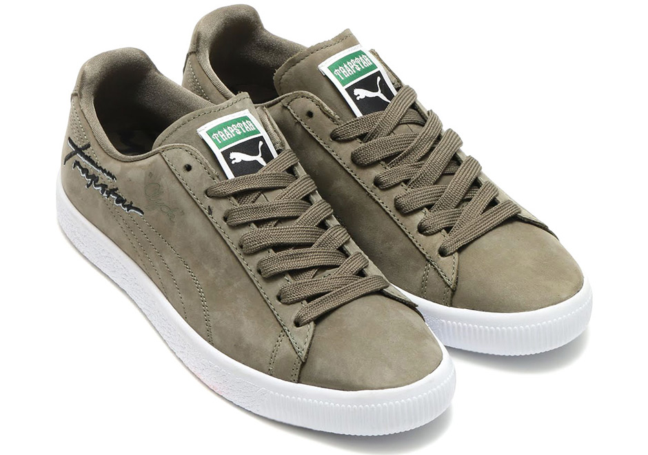 Trapstar Puma Clyde Olive 2