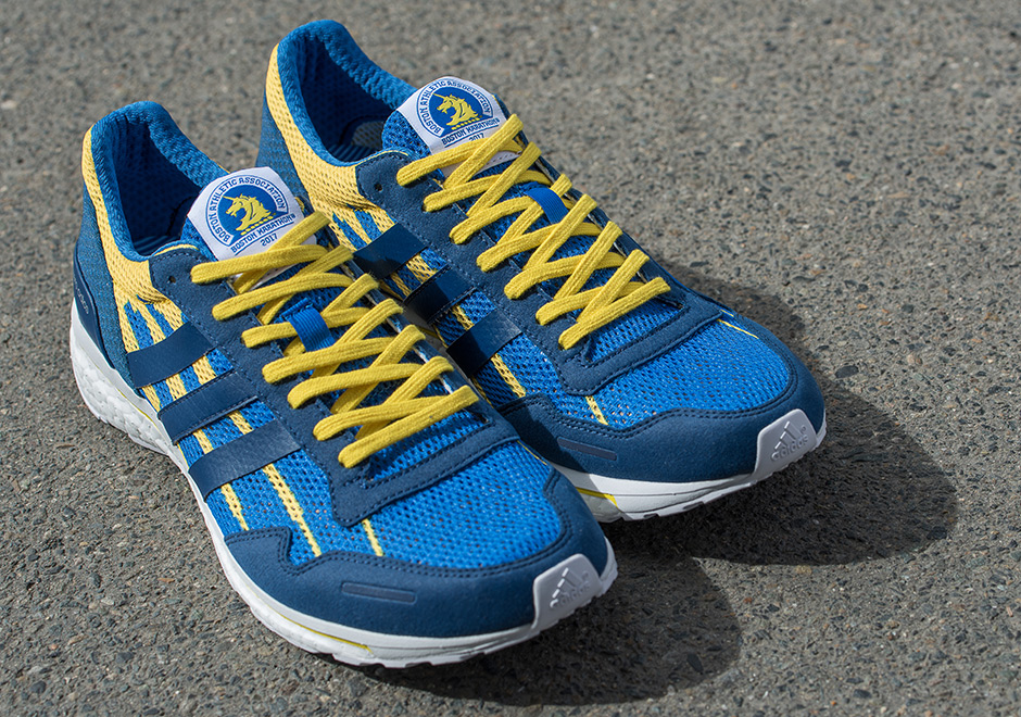 Adidas adizero Boston Marathon Size 11 US Navy Blue EF7631 Running