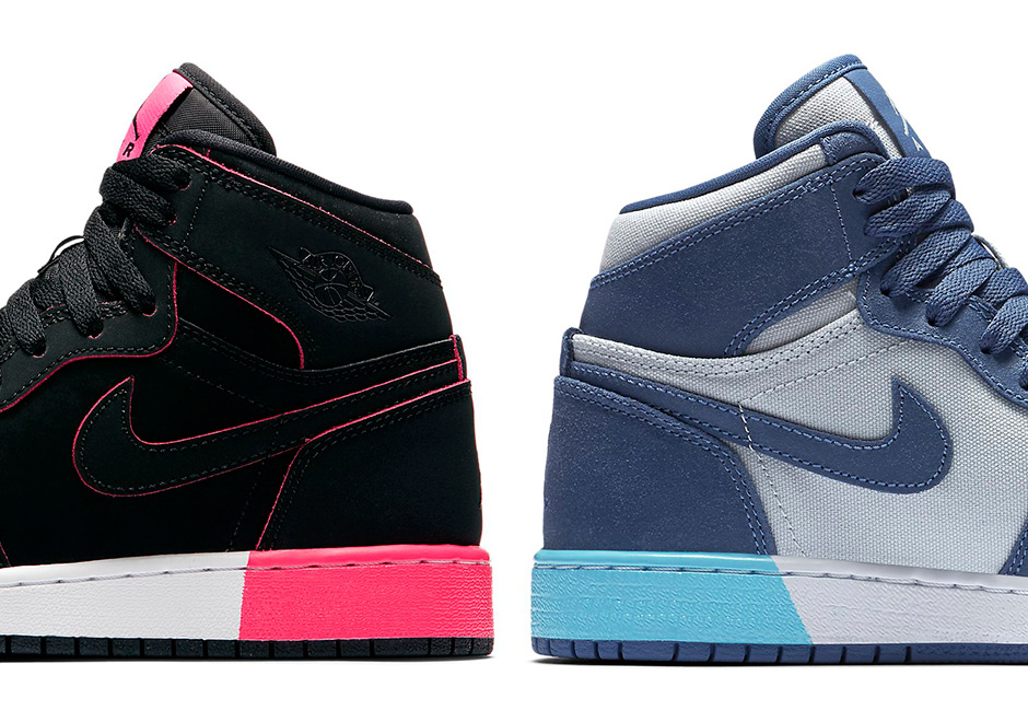 color block air jordan 1