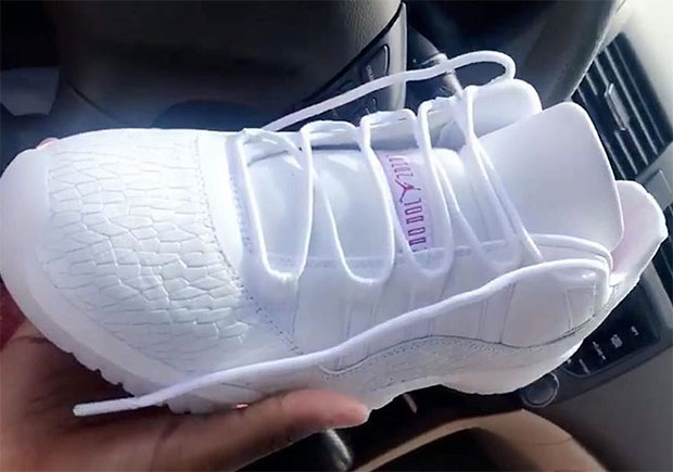 all white jordan 11 low