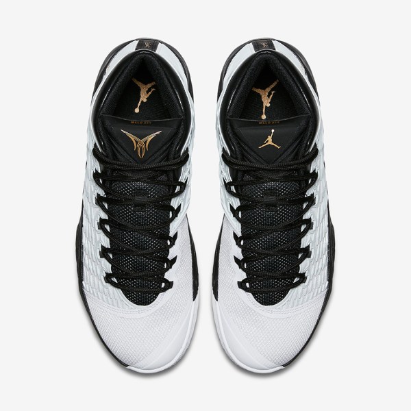 Jordan Melo M13 White Black Gold 881562-131 | SneakerNews.com