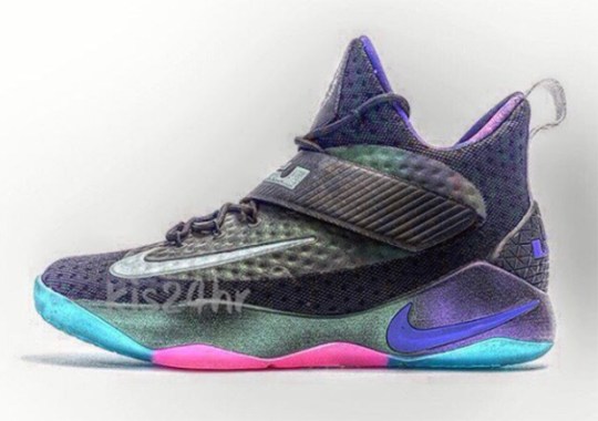 new nike lebron model iridescent upper 1