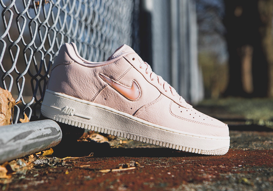 nike air force 1 light pink swoosh