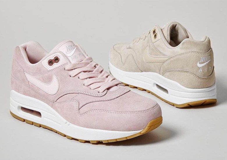 Pink and Tan Suede Options Arrive on the Nike Air Max 1