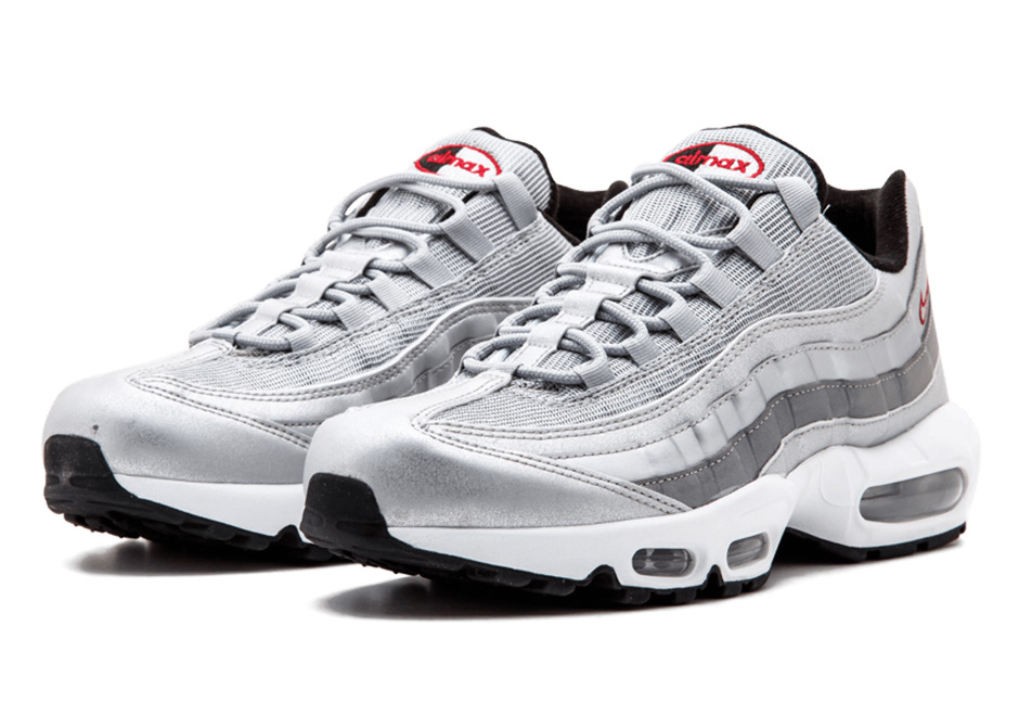 nike air max 95 metallic silver