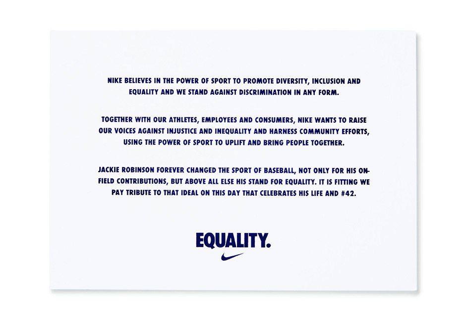 Nike Jackie Robinson Day Equality Shirt