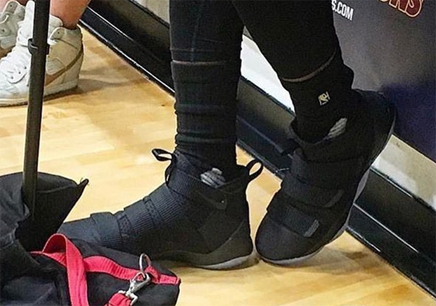 LeBron James Spotted In Nike LeBron Soldier 11 In Practice