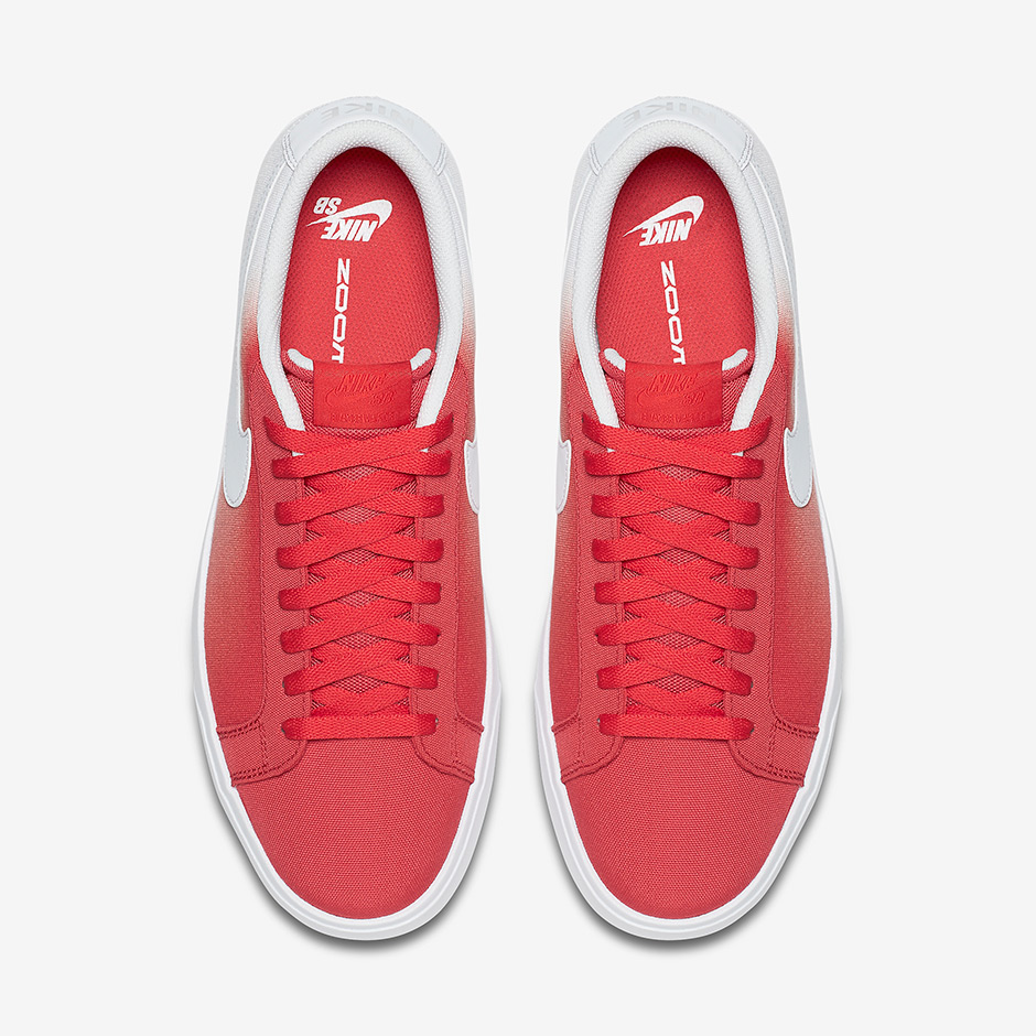 Nike Sb Blazer Vapor Textile Track Red White Fade 2