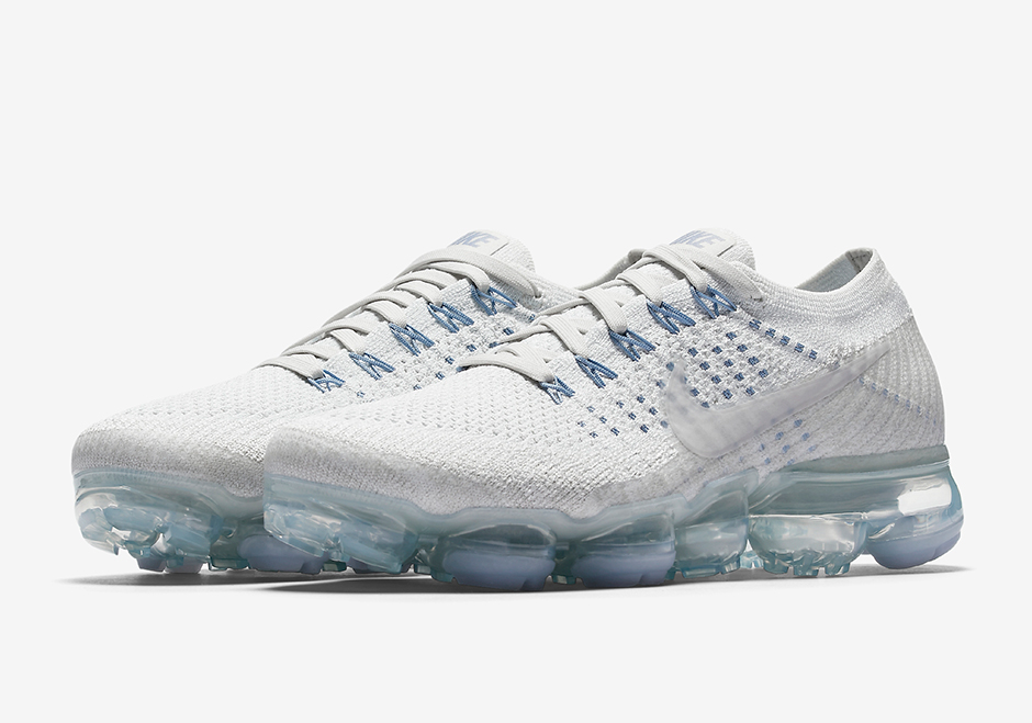 white and blue vapormax