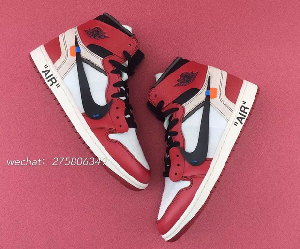 off white jordan 1 red