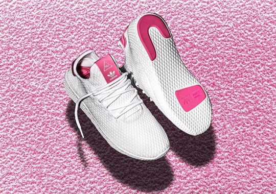Pharrell’s Next adidas Human Race Shoe Appears In White/Pink Colorway