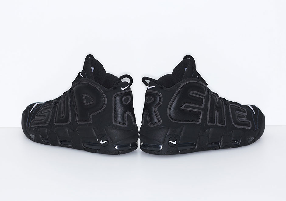 black supreme nike shoes