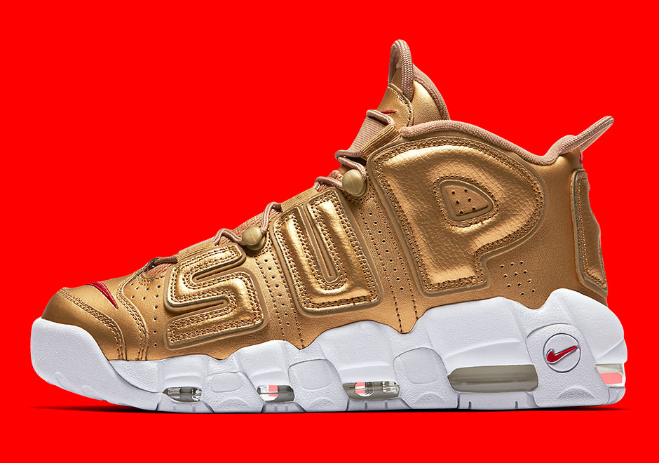 Supreme Nike Uptempo Gold Release 6