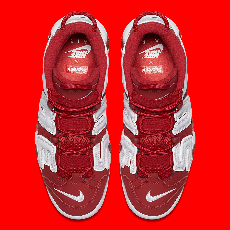Supreme Nike Uptempo Red Release 3