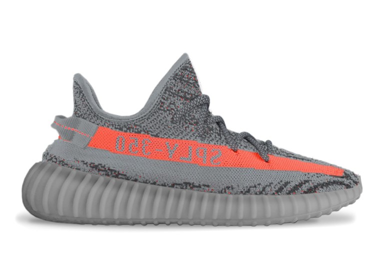 adidas Yeezy Boost 350 v2 Grey Bold Orange AH2203  display picture 2