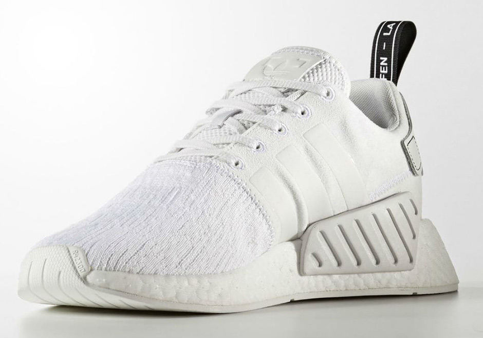 adidas NMD R2 Primeknit Triple White