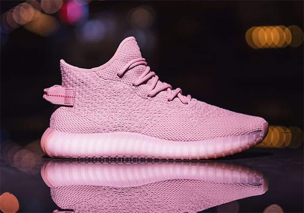 A Pink adidas Yeezy Boost Sample 