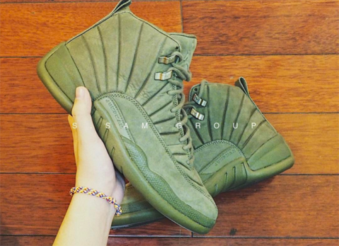 jordan olive green 12