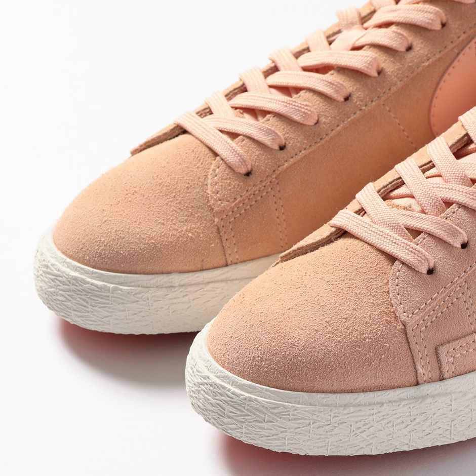 Beauty And Youth Nike Blazer Low Pink Suede 06