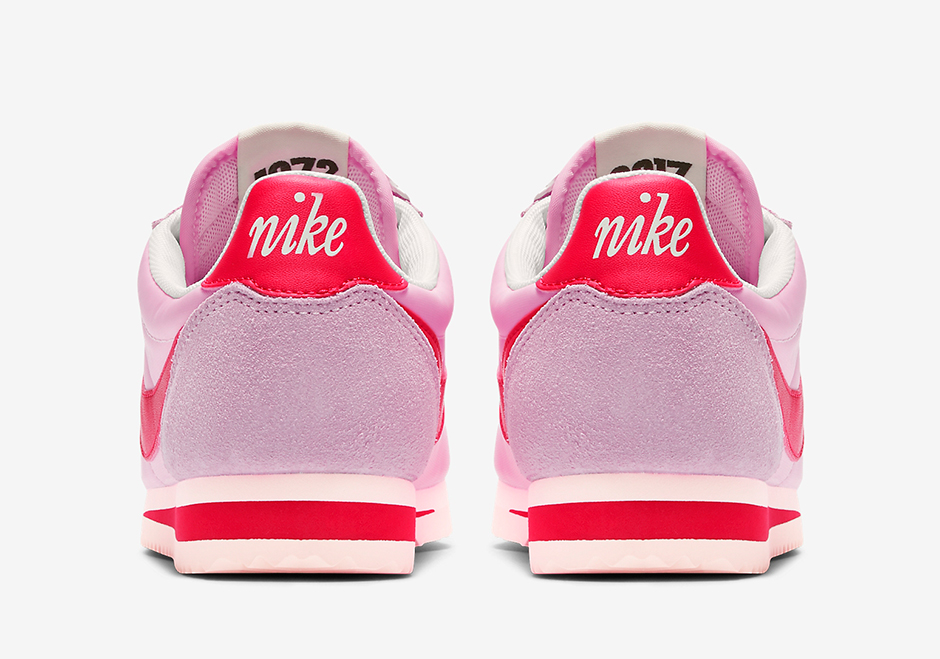 nike cortez pink red